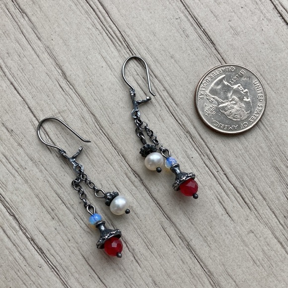 Sterling dangle earrings - Picture 5 of 5